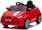 FIAT 500 Kinder Elektroauto, Elektro Kinderauto im Alter von 3 Jahren, Motorleistung 2x30W, Lenkrad mit Sound, Sicherheitsgurte (Rot)