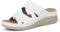 Ortho+rest Donne Sandali Supporto per l'arco plantare Scivoli ortopedici da passeggio (41,White)