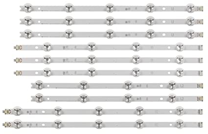 VISIYUBL LED Hintergrundbeleuchtungsstreifen fit for LG 42 TV V14 Schlank DRT Rev0.6 691. 6L-1682A 1684A 1683B 1685B LC420DUH PG F1 42LLY970H 42LB700V 42LB671V(Size:5 Set)