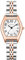 Szaikyri Rechteck Damenuhr mit Arabischen Ziffern Zahlen Damenkleiduhr Armbanduhr Damen (Silver&Rosegold-Black)