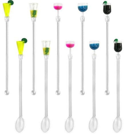 Lot de 10 accessoires de bar de jardin, mélangeur de boissons, mélangeur de verre à vin