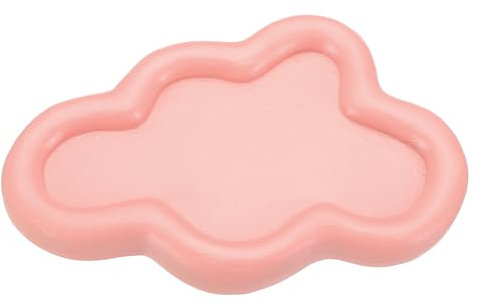 PATIKIL Cloud Jewelry Trinket Dish Tray, Gift Tray for Women Candy Cute Tray Holder Ring Earring Necklace Perfume Storage Key Organiser Decorative Plate, Pink