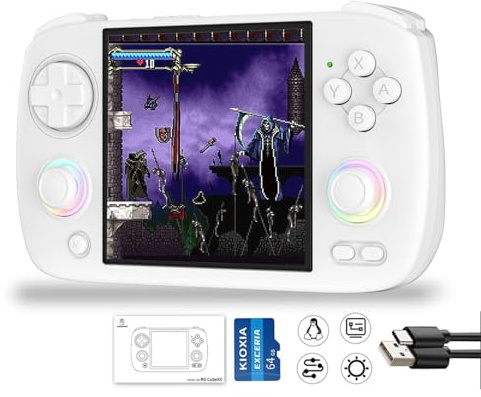 rgcubexx Retro Game Handheld Bianco