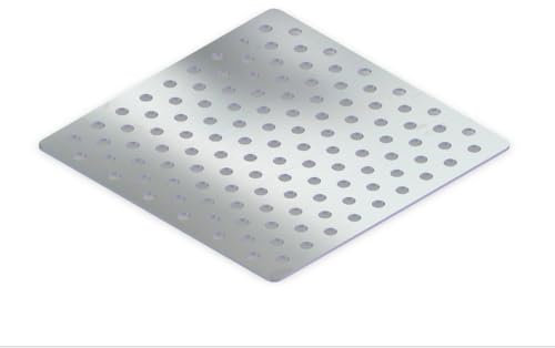 SIYOTO Abflussabdeckung aus 304 Edelstahl, verstopfungsschutz (20 x 20 cm)