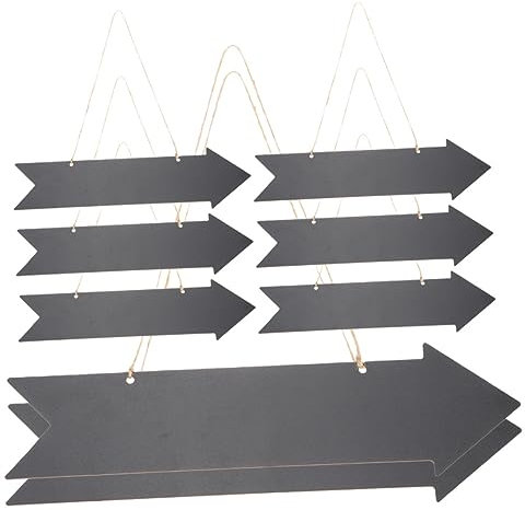 Milisten 8 Stück Pfeilschild Leeres Diy-schild Holzschild Richtungsschild Für Tür Wandschild Zum Aufhängen Zeichen Dekorativ Pfeil Richtung Zeichen Löschbar