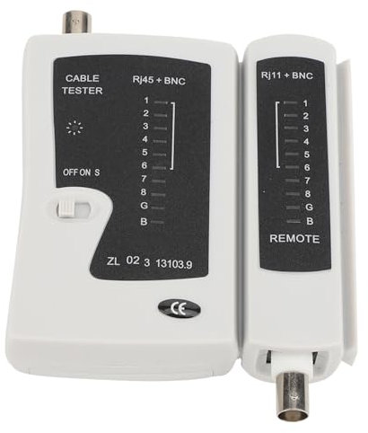 Testeur de Câble Professionnel RJ45 BNC, Outil de Détection de Fil de Test Rapide et Précis pour Câbles Coaxiaux Ethernet LAN