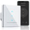 MOES Interruptor inteligente de persiana inalámbrica, control de porcentaje de persianas, interruptor táctil Alexa, persiana inteligente, obturador con aplicación Smart Life/Tuya, Alexa/Google home