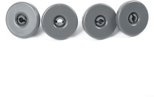 Dishwasher Wheel Replacement Set 4pcs for Lower Baskets of Various Brands Including For Zanussi