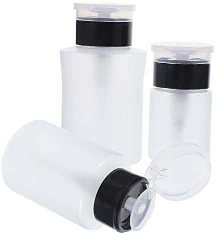 Flacone a Pompa per Solvente Unghie 3 Pezzi, PET e PP 150ml