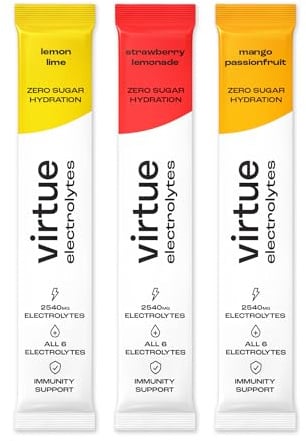 Virtue Zero Sugar Hydration Electrolytes - Variety Pack (12 Pack)