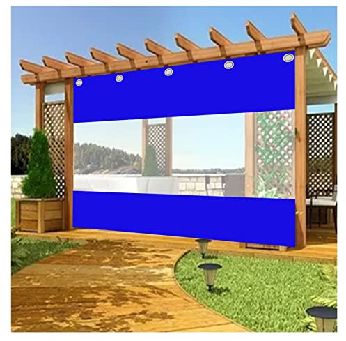 QHLTY Bâche Protection Transparente Haute Transparence Facile À Plier Couverture en Feuille Bâche pour Patios, Rideaux Porte de Garage(4x3.6m)