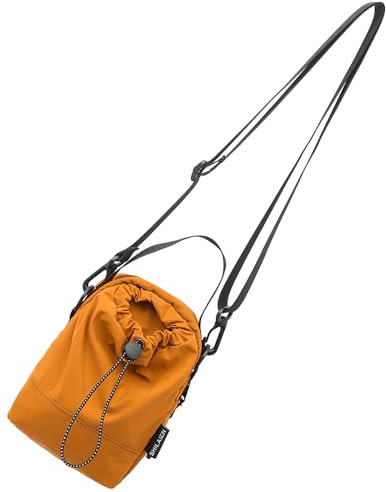 HAUMAUH Schultertasche Sling Bag Herren Damen Wasserflaschentasche Crossbody Bag Klein Diebstahlsichere Tasche Travel Bag Wanderrucksack Reise FÜR Fitnesstraining Radfahren Strand (Orange)