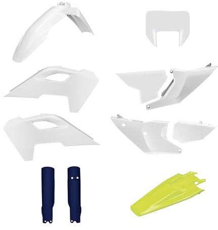 POLISPORT 91646 - Komplettes Plastik-Kit mit Maske für HUSQVARNA TE/FE 24' - mit perfekter Passform und OEM-Qualität für Offroad-Einsatz, Farbe OEM 24'