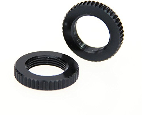 CAMVATE 5/8 -27 Dual Tuercas de Bloqueo para 1/4 Tornillo de Adaptador de Zapata fría Soporte de Micrófono (2 piezas)