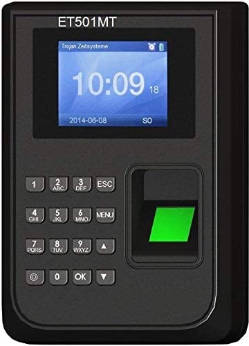 - SONDERANGEBOT - Rechnendes Terminal ET501MT für bis zu 100 Personen inkl. 5 Ausweise/Fingerprint/Mobil einsetzbar mit jeder herkömmlichen 5V Powerbank bzw. PKW/LKW Zigarettenanzünder USB 5V