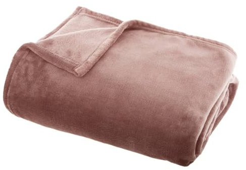 Atmosphera - Plaid - Flanelle - Rose - 130x180 cm