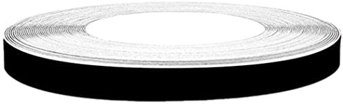 4R Quattroerre.it 10301 Wheel Trim Tiras adhesivas Reflectantes para Llantas de Coche, Negro, 5 mm x 6 mt