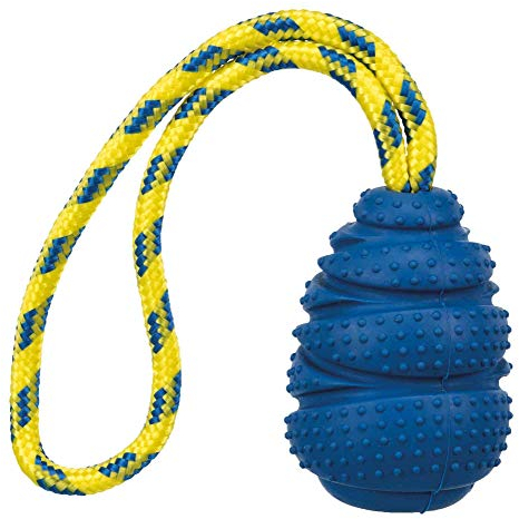 TRIXIE Jumper am Seil, schwimmt, Naturgummi, 9 cm/30 cm, Lime