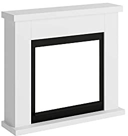 Tagu FM461-WH1 Cornice decorativa in legno Frode Bianco per caminetto elettrico da incasso Dimensioni LxPxH 99x25x88,3 cm