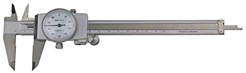 MIB Uhren-Meßschieber m. Rolle Ablesung 0,01 oder 0,02 div. Meßbereiche AUSWAHL: 150 mm/0,01 mm