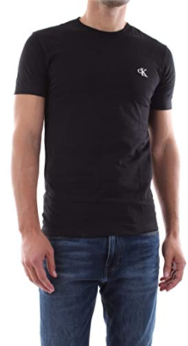 Calvin Klein Ck Essential Slim Tee J30j314544 Top in maglia a maniche corte, Nero (Ck Black), XXL Uomo