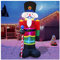KaKille 8-foot Christmas Inflatable Toy Nutcracker LED Lights Christmas Lights Soldiers Indoor and Outdoor Entrance Lawn Courtyard Garden Party