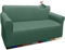 Granbest Thick Sofabezug Stylish Pattern Sofaüberzug für Sofa Stretch Elastische Jacquard Sofahusse Couchhusse mit Armlehne für Wohnzimmer Anti-Rutsch (2 Sitzer, Salbei)