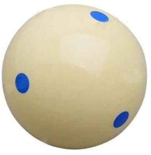 POFET Mandun Billardqueue, groß, mit blauen Punkten, 6 Stück Billardqueue Ball, Standard Tisch Übung Training Ball
