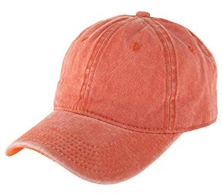 Lässige Baseballmütze – Sonnenkappe, glitzernde Pailletten, Glitzer, USA-Flagge, patriotisches Visier, Spiel verstellbar, überkreuzter Pferdeschwanz, Baseball Cap Classic - Washed Orange,
