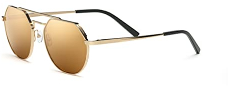 Serengeti Unisex Shelby Sonnenbrille, Shiny Light Gold, M