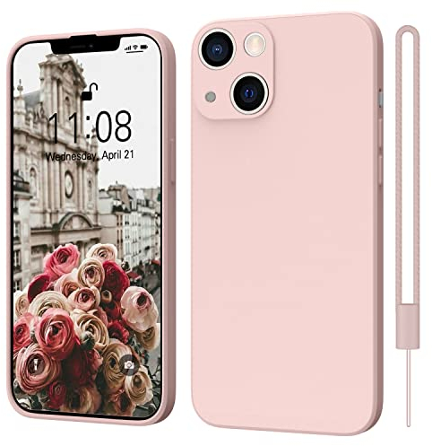 ORDA für iPhone 13 Mini Hülle Silikon Case, Handyhülle für iPhone 13 Mini 2021 Ultra Dünn Slim mit Microfiber, Kratzfeste Rundumschutz Case Schutzhülle Hülle für iPhone 13 Mini 5.4'' Rosa