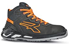 U-Power - Baskets de sécurité hautes Avec renfort Anti-Shock Jordan - Usage général - ESD S3 CI SRC 48 Gris/Orange