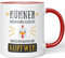 JUNIWORDS Tasse, Hühner Machen Mich glücklich Menschen Machen Mir Kopfweh, Wähle Farbe, Rot