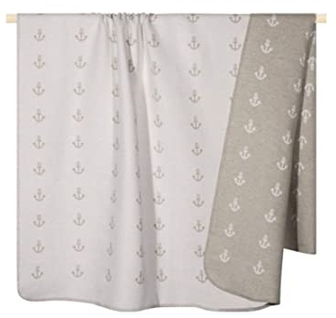 PAD - Decke, Kuscheldecke - Marina Anker - 70% Baumwolle, 30% Polyacryl - Farbe: Natural - 150 x 200 cm