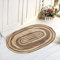 CASAVANI Handgefertigter Teppich Bohemian Kelim Jute Teppich Outdoor Garten Yoga Teppich Küche Wohnzimmer Gewebter Teppich Büro/Zuhause Teppich 120 x 180 cm (4 x 6 Fuß)