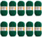 Wollidu Mila Garn zum Häkeln und Stricken 10 x 50g/133m Strickgarn 100% Polyacryl Häkelgarn Dunkelgrün Gras Grün