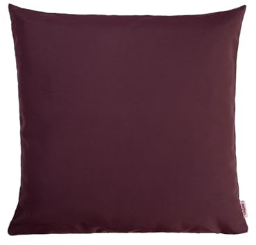 beties „Wunschton“ Kissenhülle ca. 40x40 cm Kissenbezug Kopfkissenbezug in großer Sortiments- und Größenauswahl – EIN idealer Uni Begleiter (sukkulenten-violett)