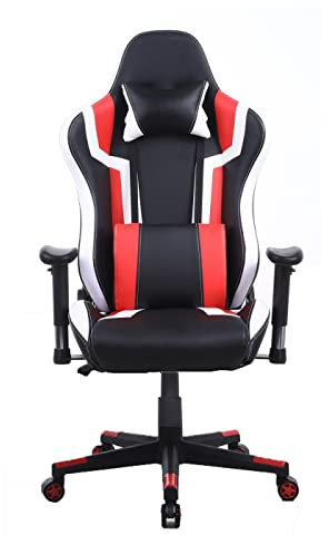 Gaming Stuhl Tornado Bürostuhl - ergonomisch verstellbar - Racing Gaming Stuhl - schwarz rot