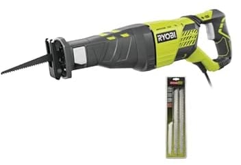 Confezione RYOBI sega a sciabola elettrica RRS1200-K - 1200W - set di 3 lame per sega a sciabola RYOBI - acciaio e inox