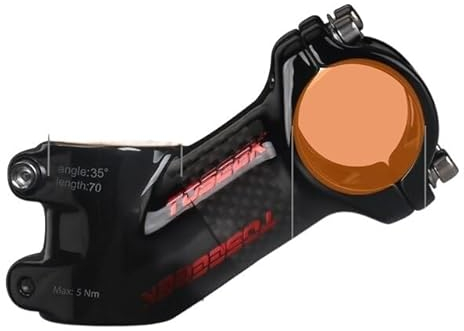 RaamKa Lenkervorbau Carbon Vorbauten 10/17/25/35 Grad MTB Lenker Vorbau Leistung 31,8 Mm Ultraleichte Fahrrad Lenker Vorbauten MTB Fahrrad Griff Tabelle Fahrrad Vorbau (Color : 35Degree-70mm-Glossy)