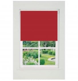 Plain Straight Edge Daylight Roller Blind (165cm Drop) 170cm Red