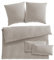 Pure Label Musselin Bettwäsche 200x220 5-teilig bestehend aus einem Bettbezug 200x220 cm, Kissenbezug 80x80 2er Set, 40x80 Kissenbezug 2er Set aus Baumwolle - Kuschelige Bettwäsche in Taupe