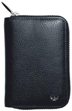 Golden Head Capri RFID Protect Zipped Billfold Coin Wallet Black
