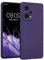 kwmobile Handyhülle kompatibel mit Xiaomi Redmi Note 12 Pro 5G Hülle - weiche Silikon Case metallisch schimmernd in Metallic Blauviolett