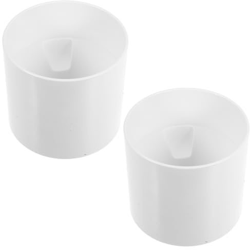 BESPORTBLE 2 Pièces Coupelle Putting Green en Plastique Coupe du Trou pour Golf Putting Support De Drapeau Accessoire D'Entraînement pour Pelouse Et Jardin 4.13 X 4.13 X 3.94 Pouces