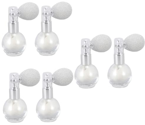 minkissy 6 Stk Glitzer sprühen Pulver Sprühflasche Glitzerspray für Haargel Glassprühflasche für Haare Make-up-Accessoire Make-up-Pudersprüher Pailletten Spritzgerät Zubehör schmücken Weiß