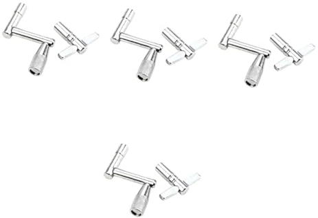 VICASKY 4 Sätze Schlagzeug-stimmschlüssel-set Stimmwerkzeug-kit Metall-schlagzeugschlüssel Schlagzeugschlüssel Schlagzeugteil-werkzeug Für Schlagzeuger Schlagzeugzubehör