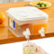 MLKLDOU Fridge Jug Dispenser with Tap 5L Juice Drinks Chiller，Refrigerator Cold Kettle Large Capacity Water Fountains for Party Making Iced Coffee、Lemonade、Fridge Drink Dispenser