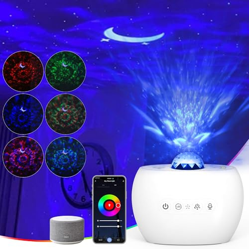 Rusoso Galaxy Projector, Star Projector Night Light Projector with Speaker, Northern Lights Projector for Bedroom, Gaming Room, Home Theater, Ceiling, Room Decor, Kids Adults Gift