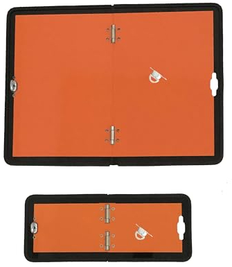 Trupa Set ADR Warntafel 400 x 300mm + 300 x 120 mm ALU klappbar Warnschild Orange GGVS